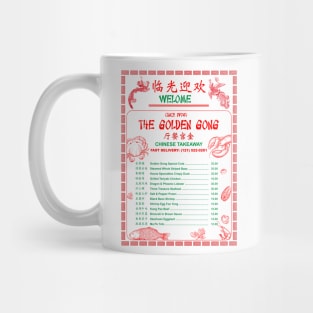 The Golden Gong Chinese Takeaway Menu Mug